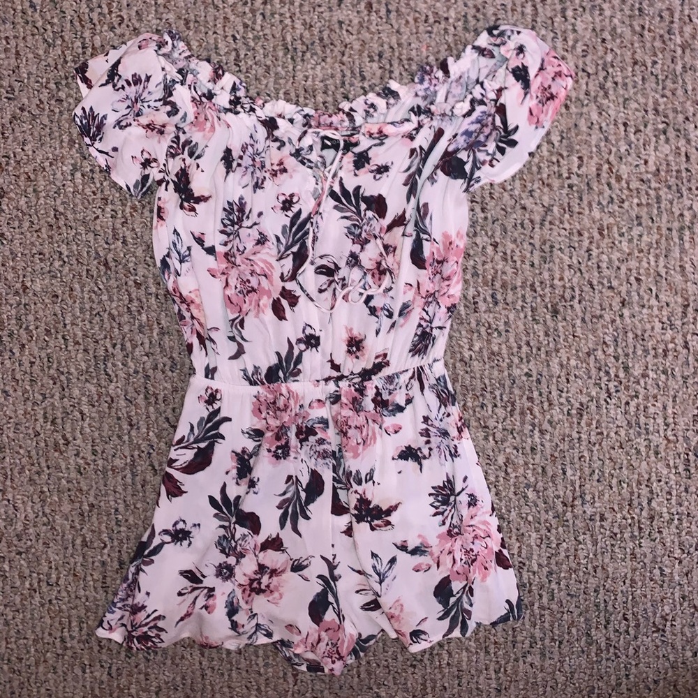 Kendall and Kylie off the shoulder romper